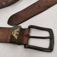 Men’s Armani Jeans Belt 100% Leather Size 95 110 Made In Italy