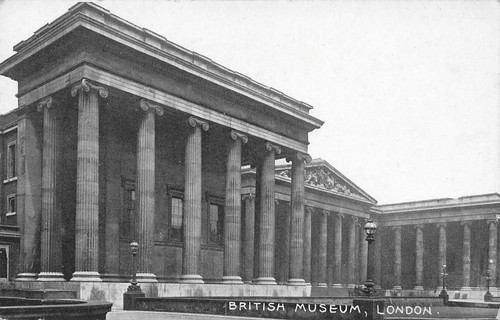 British museum london postcard - british,