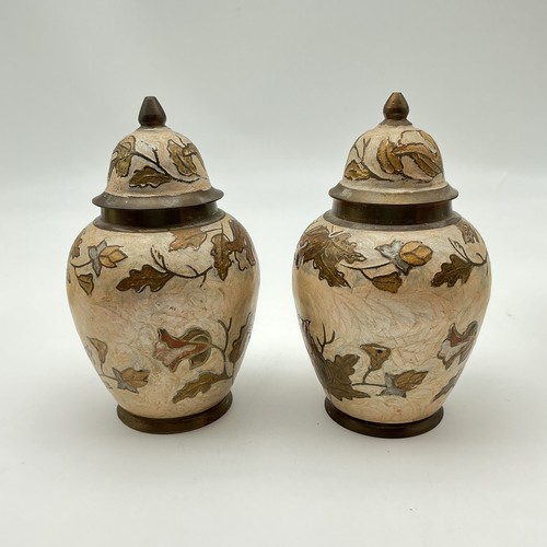 Pair vintage cloisonne - a, of