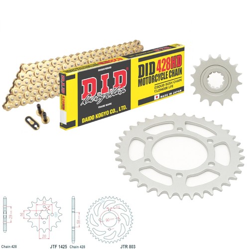 Gsxr125 chain and sprocket - gsxr125, kit