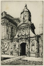 Cyril Edward Power (1872-1951) Pencil Signed Etching - Caius College Cambridge
