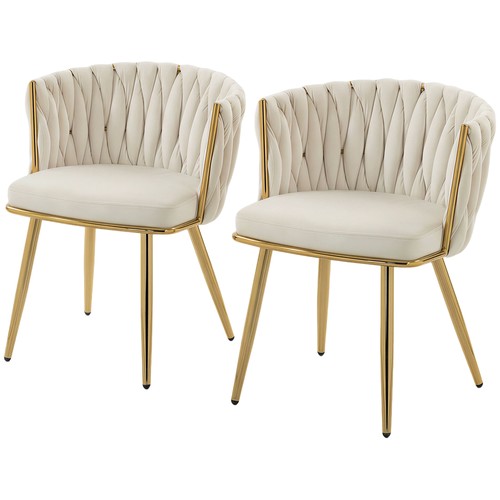 Homcom velvet feel dining - velvet-feel,
