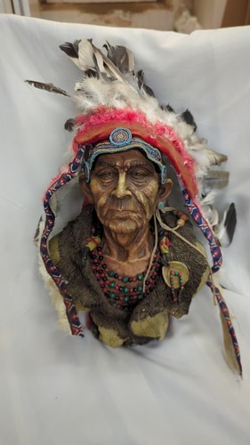 Large resin american tribal - resin,