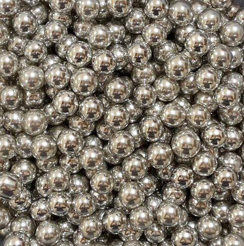 Silver 8mm edible - (metallic),