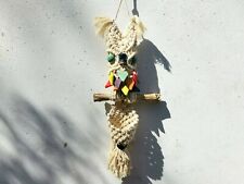  Macramé Owl Plant Hanger/Small Pot Holder/Hanging Basket/Trinket Holder