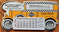CHECKER TAXI 1998 calendar from USA. American car brochure literature