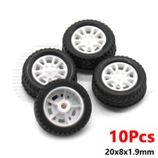 10pcs 20mm Wheels Rubber Tyre