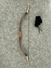 30lbs TRADITIONAL  Madyar ARCHERY RECURVE LAMINATED BOW Wood patch of horn