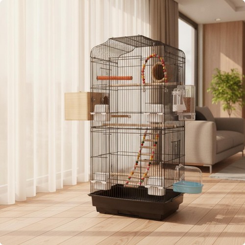 Metal bird cage tall - metal,