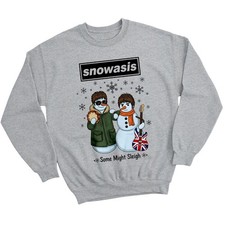 The New Snowasis Christmas Jumper A Funny Festive Sweatshirt For Music Lovers