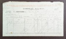 1893 Cambrian Railway Newtown