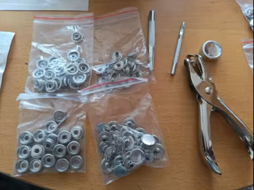 Hand press snap grommet - press, pliers