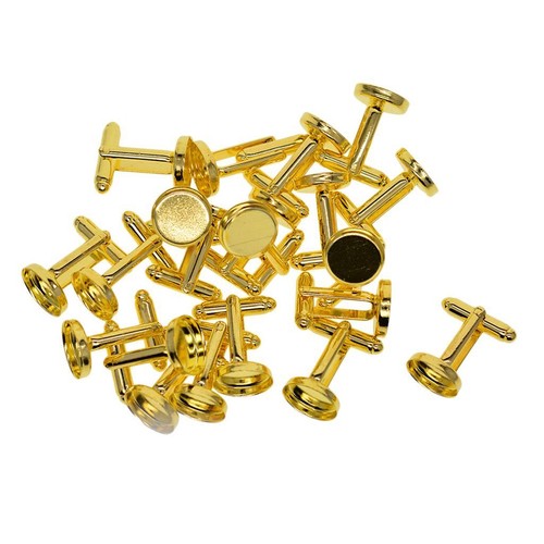 Pieces 12mm cufflinks round - 12mm,