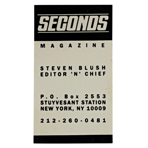 Seconds magazine steven blush - magazine,