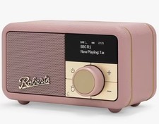 Roberts Revival Petite 2 DAB/FM Portable Radio 20 Presets Pink C Grade
