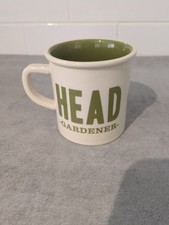 BBC GARDENERS WORLD HEAD GARDENER GREEN & WHITE CERAMIC MUG 1996 BBC WORLDWIDE