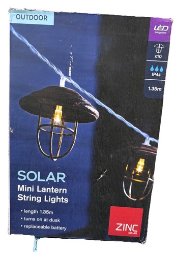 Zinc solar powered - zinc, white