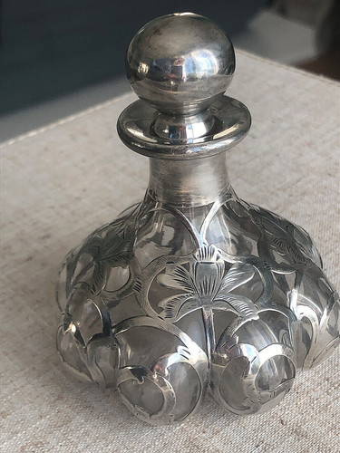 Antique glass perfume - antique,