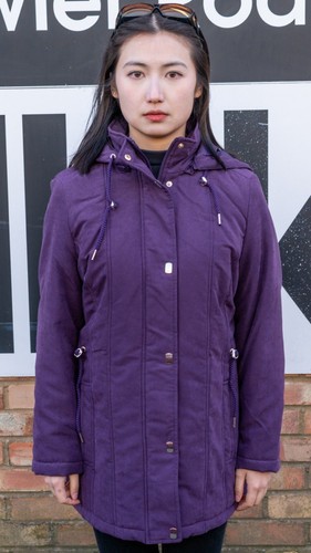 Dark lilac ladies padded - dark,