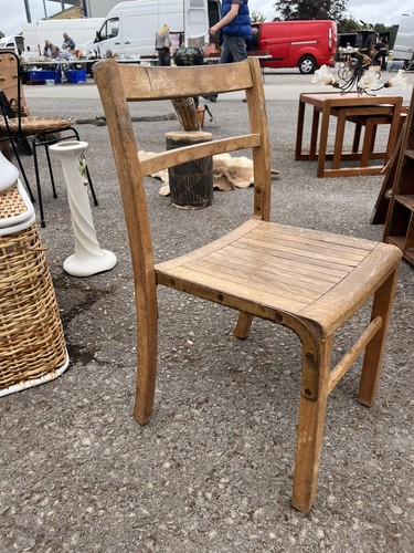 Vintage original wooden school - vintage,