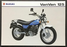 SUZUKI VAN VAN 125 Motorcycle Sales Specification Leaflet 2004 #MB04RV125-LEAF