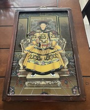 vintage reverse glass painting