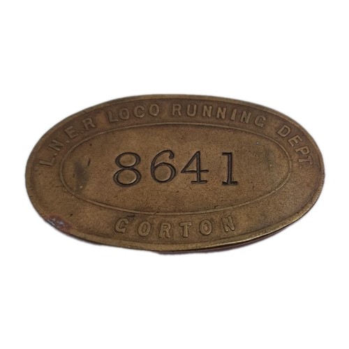 Railwayana brass lner gorton - lner,