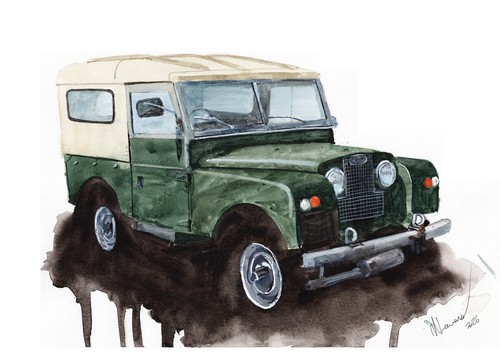 Painting landrover series - painting,