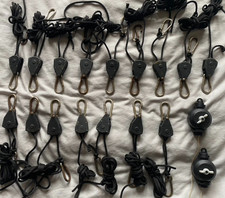 18 x Rope Ratchet Adjustable Light Hanger Tent Carbon Filter Hydroponic Grow NU