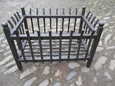 LARGE RUSTIC HANDMADE IRON FIRE GRATE 