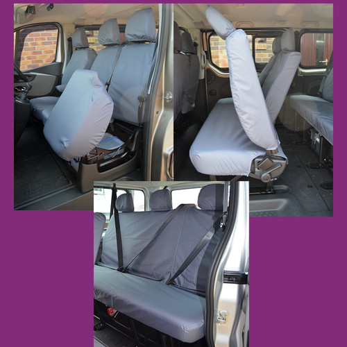 Grey waterproof seat - grey, covers