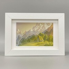 GRANNY'S COTTAGE IN THE RAMTOPS FRAMED ART. PAUL KIDBY TERRY PRATCHETT DISCWORLD