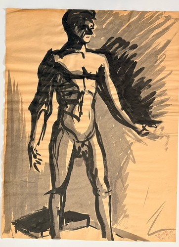 Vintage academic figure study - academic,