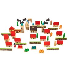Telitoy wooden village playset - telitoy,