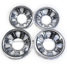 4 15" Chrome Wheel Skins Hub