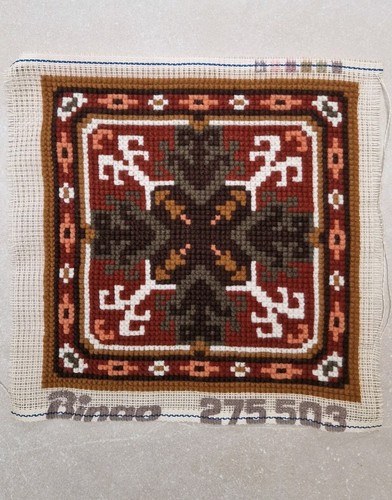 Vintage bingo cushion - 60's,