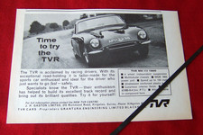 TVR GRANTURA Mk III 1800 REG. APH223B 1964 ORIGINAL VINTAGE ADVERT
