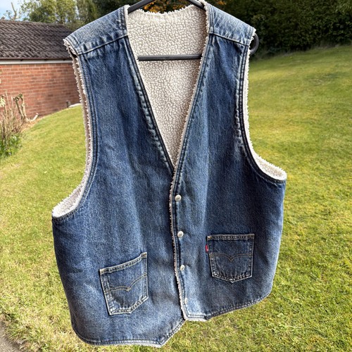 Levi blue denim vest - levi’s,
