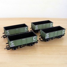 4 x 00 Gauge Hornby Railways S.C. 20T Coal Mineral Ore Wagons for Model Railway
