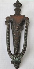 Victorian Door Knocker cherub ,signed  F&M ?