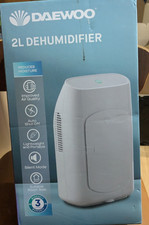 Daewoo 2L Electric Mini Dehumidifier for Home Anti Moisture & Mould new open box