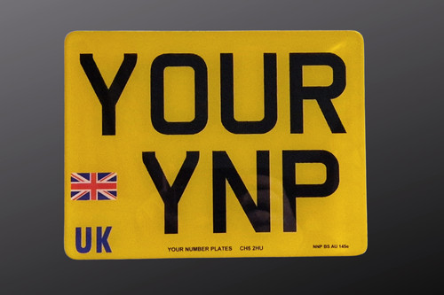 Motorcycle number plate - x, 7