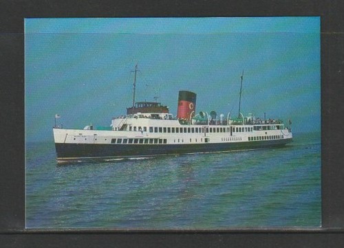Postcard clyde steamer ts - steamer,