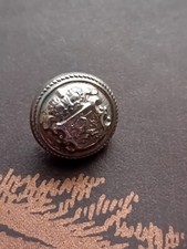 Belgian Police Uniform White Metal Button, Rimmed 20 mm, Van Malderen, Bruxelles