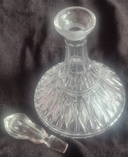 Vintage heavy ship's decanter