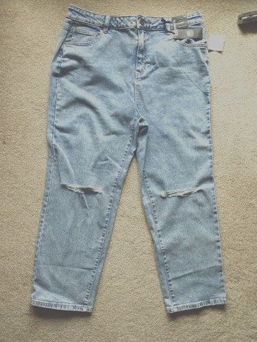 Blue cotton denim - jeans, ,loose