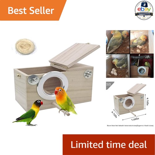 Parakeet nesting box wood - parakeet,