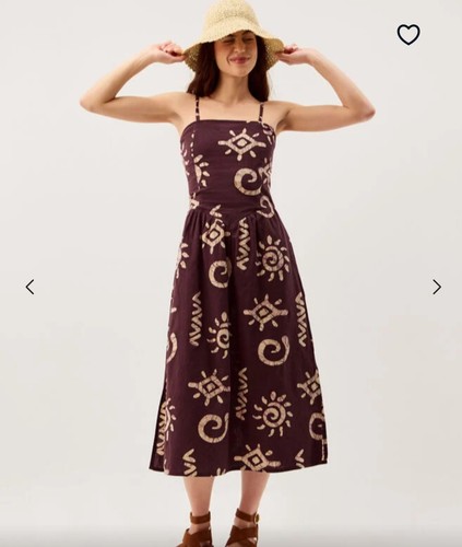 Monsoon brown beige geometric - brown,