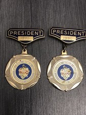 Rayleigh Bowls Club President Badges 1995 1996 Collectables