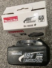 Genuine 18v Makita 3.0Ah LXT battery BL1830